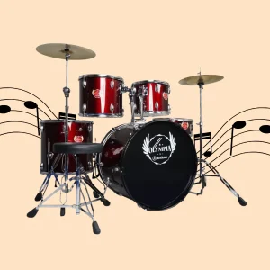 Rockstar Olympia Drum Set - Wine Red